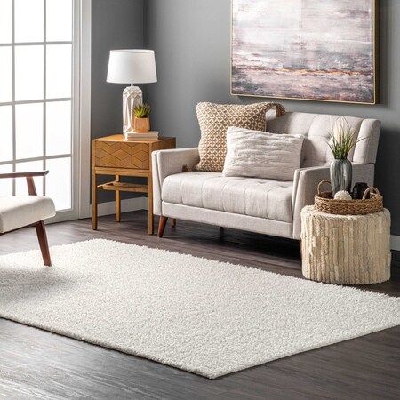 Nuloom Marlow Machine Washable Soft Shaggy Faux Sheepskin Area Rug 4ft x 6ft HJWT01A-406